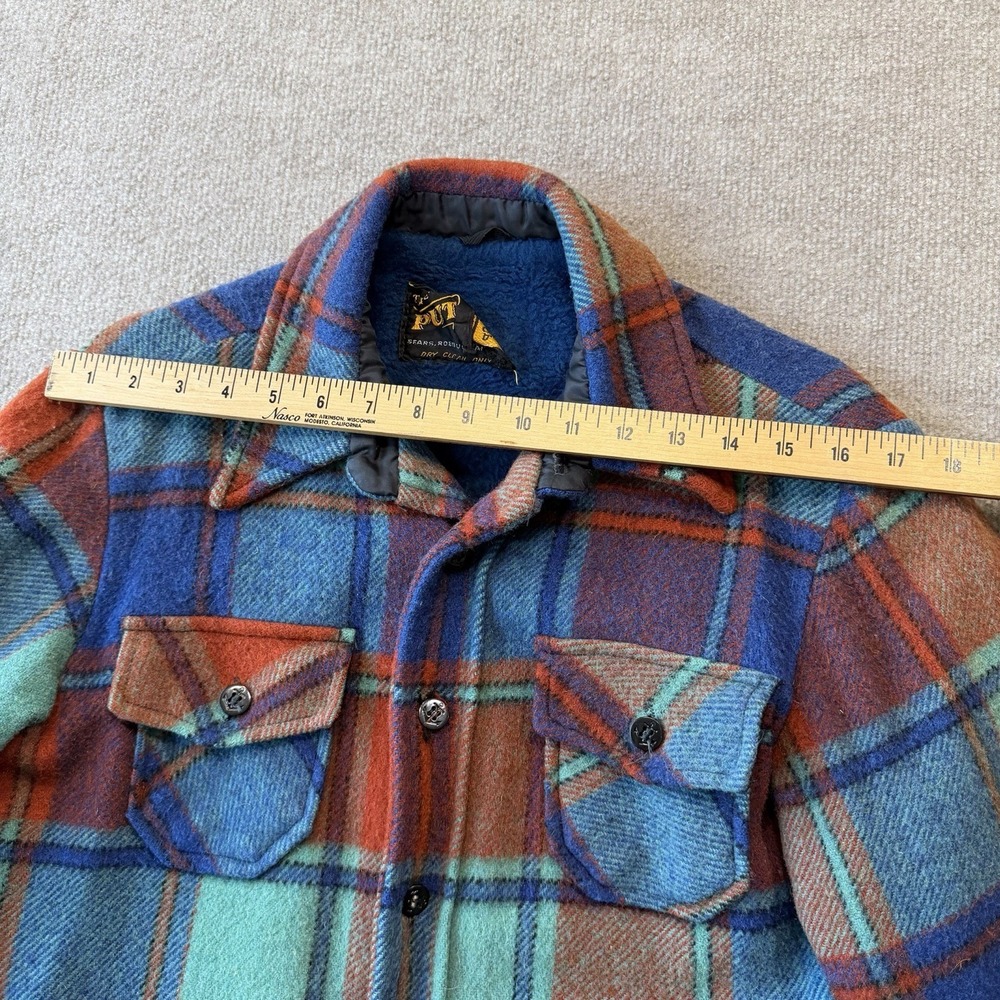 Vintage Put On by Sears Roebuck & Co. Checkerboard Wool Jacket Multicolor - Picture 5 of 9